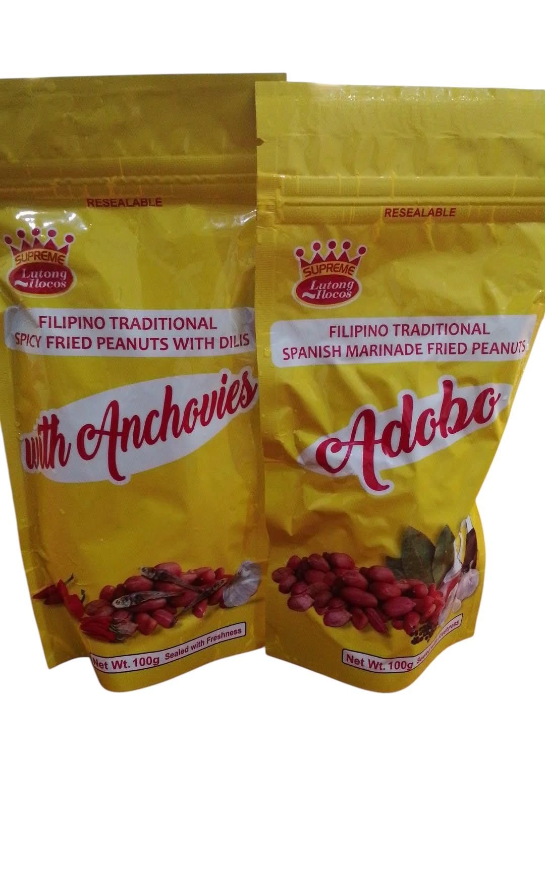 Filipino Spicy Fried Peanuts with Anchovies